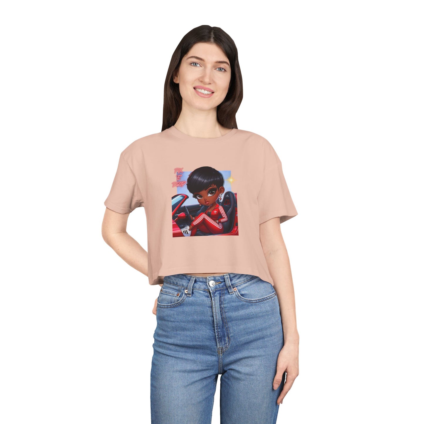 Pix ‘E’ Drip Unisex Crop Tee