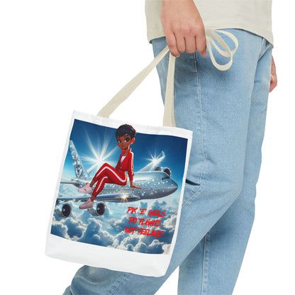 Pix 'E’ Girls Do Flights Not Feelings Unisex Tote Bag
