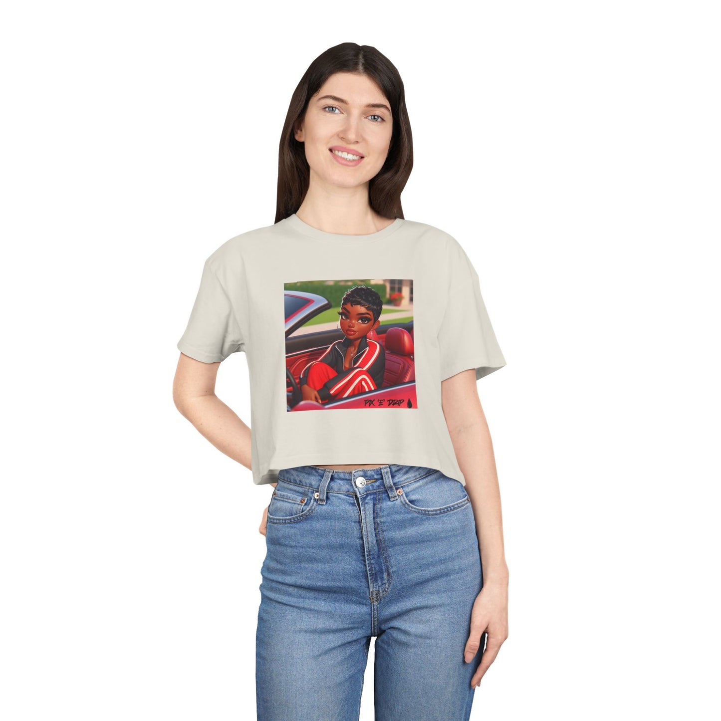 Pix ‘E’ Drip Unisex Crop Tee
