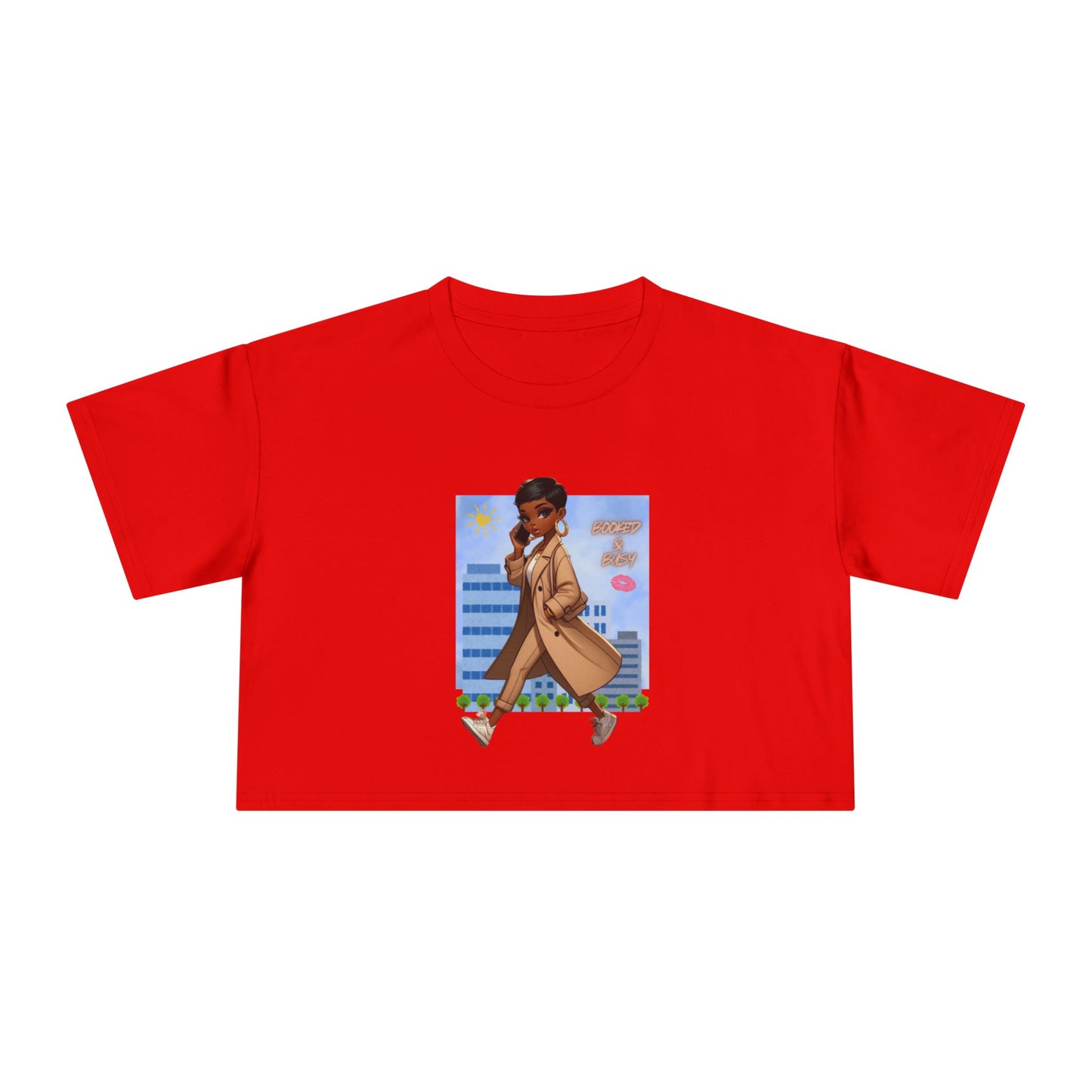 Booked & Busy Unisex Crop Tee