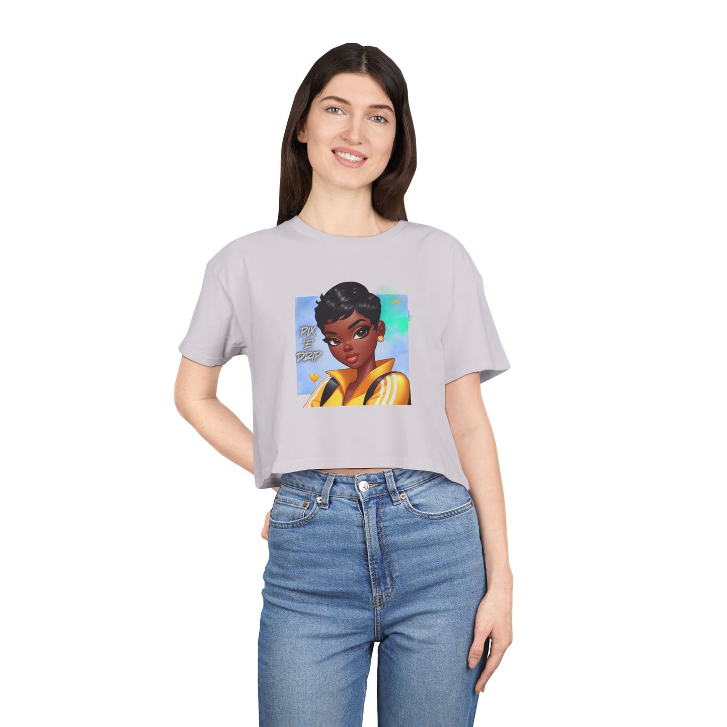 Pix ‘E’ Drip Unisex Crop Tee