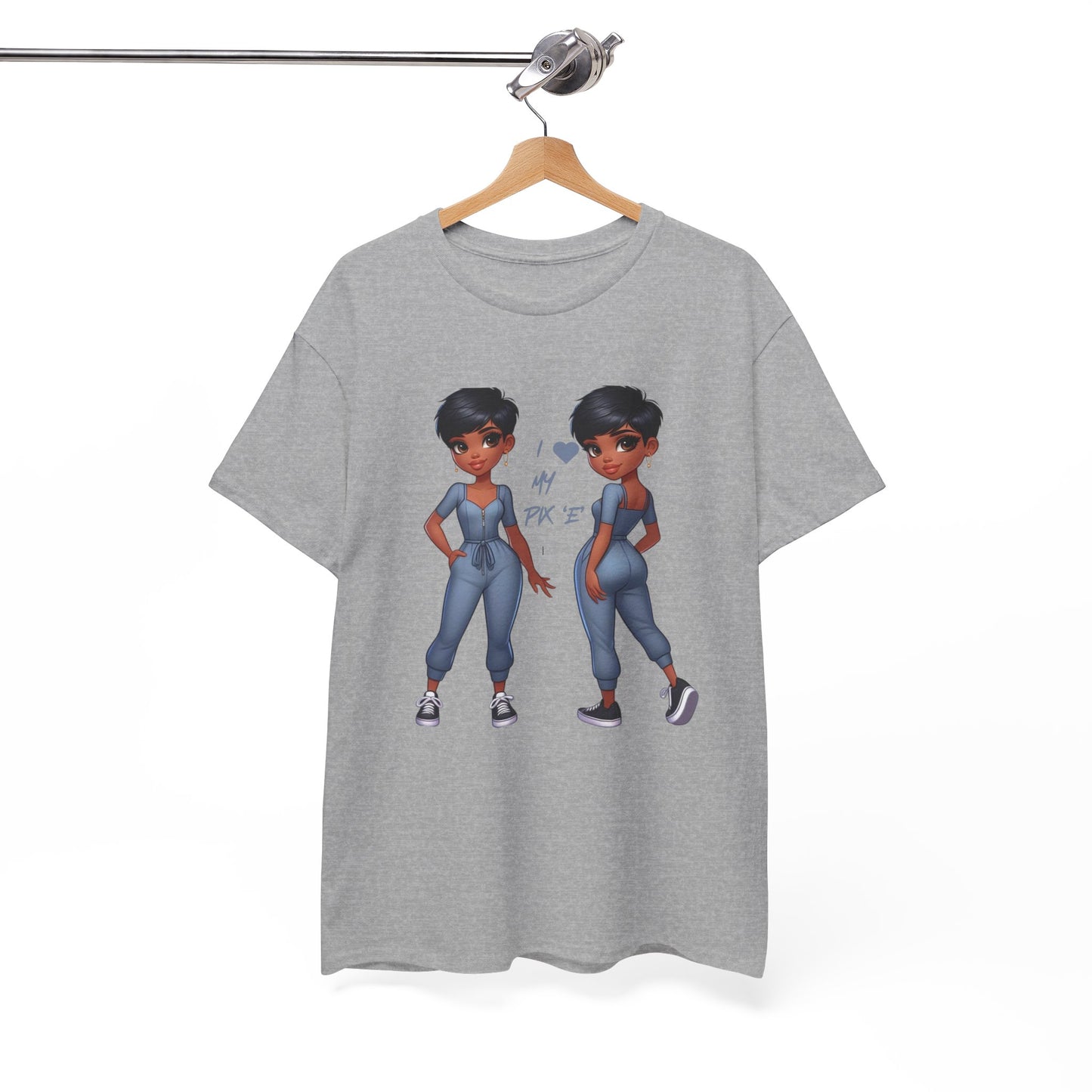 I Love My Pix 'E’ Unisex Heavy Cotton Tee