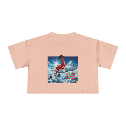 Pix’E’ Girls Do Flights Not Feelings Unisex Crop Tee