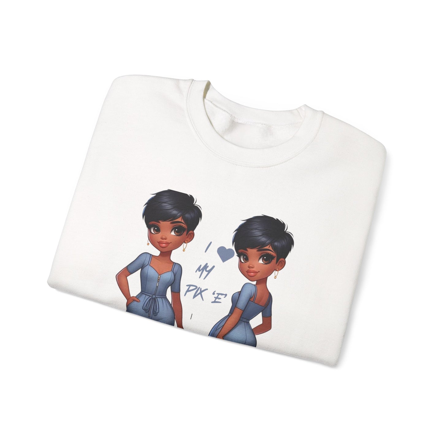 I Love My Pix 'E’ Unisex Heavy Blend™ Crewneck Sweatshirt