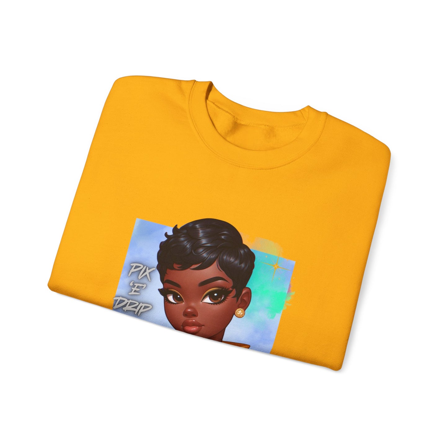 Pix ‘E’ Drip Unisex Heavy Blend™ Crewneck Sweatshirt