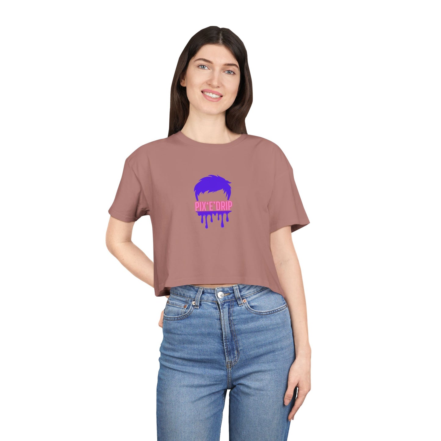 Pix ‘E’ Drip Unisex Crop Tee