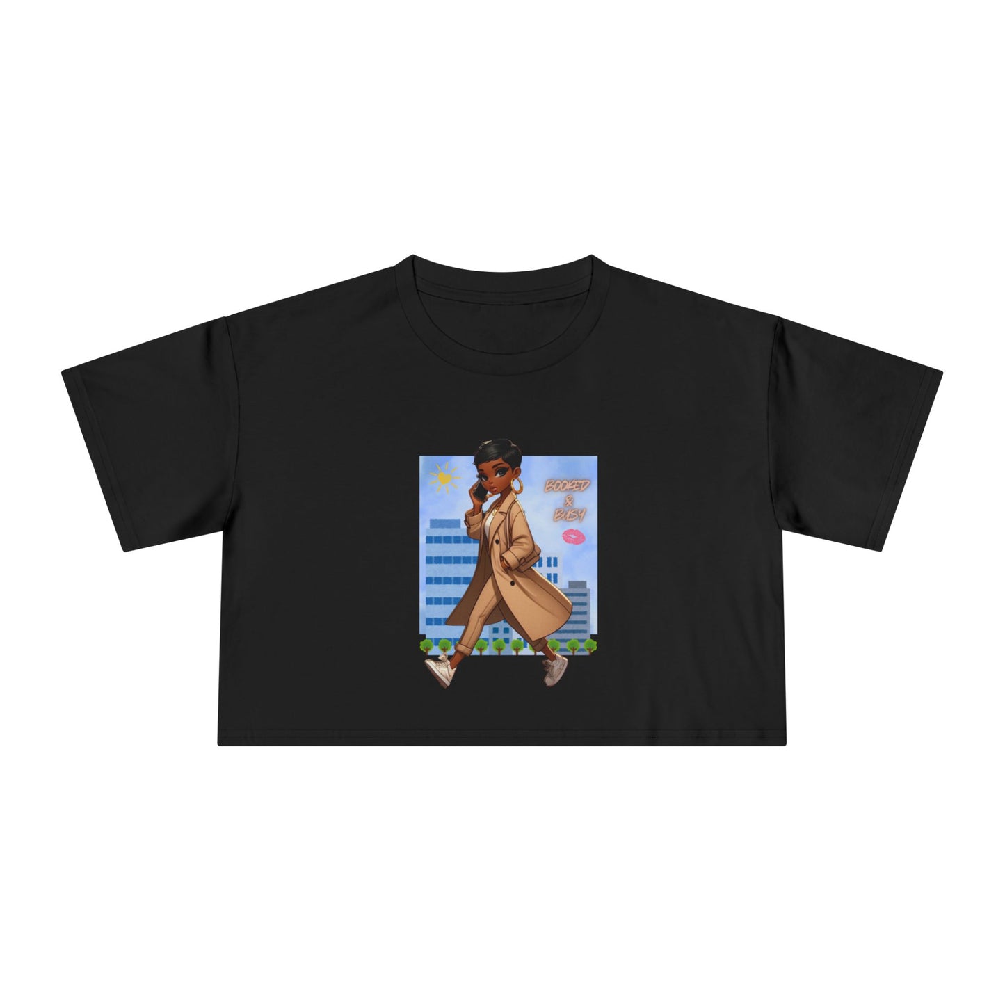 Booked & Busy Unisex Crop Tee