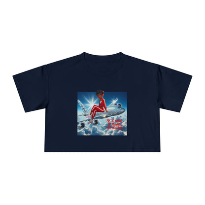 Pix’E’ Girls Do Flights Not Feelings Unisex Crop Tee