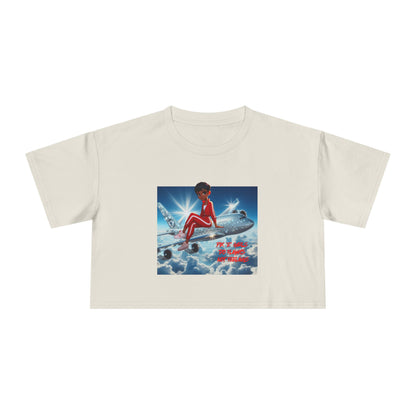 Pix’E’ Girls Do Flights Not Feelings Unisex Crop Tee