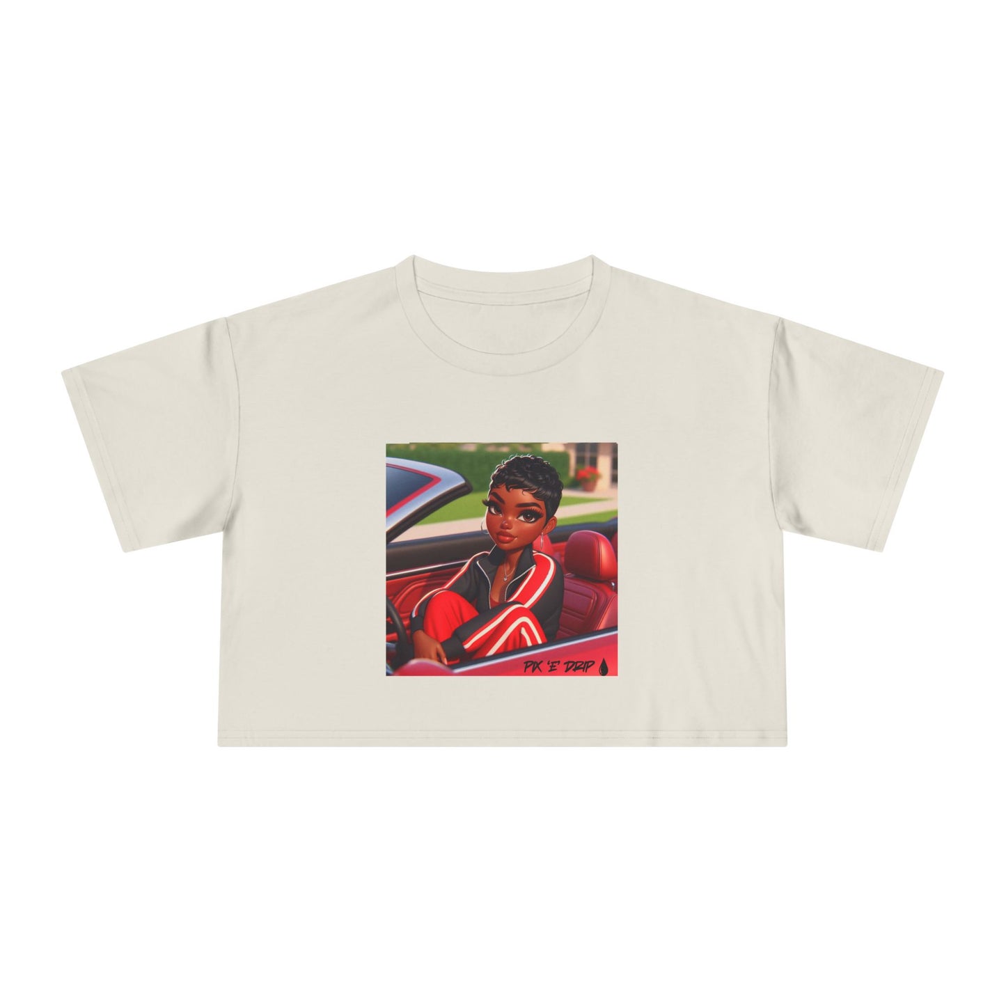 Pix ‘E’ Drip Unisex Crop Tee
