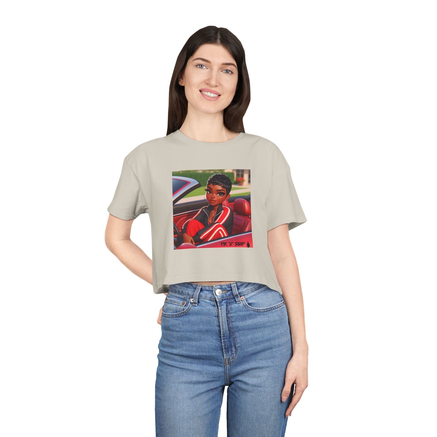 Pix ‘E’ Drip Unisex Crop Tee