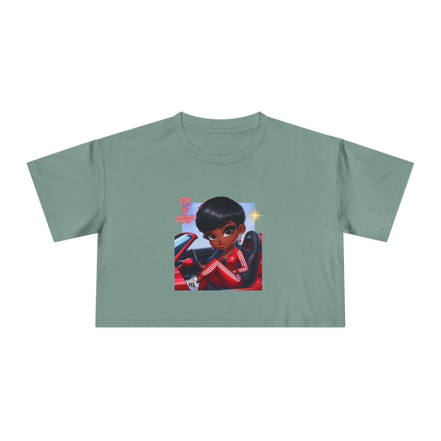 Pix ‘E’ Drip Unisex Crop Tee
