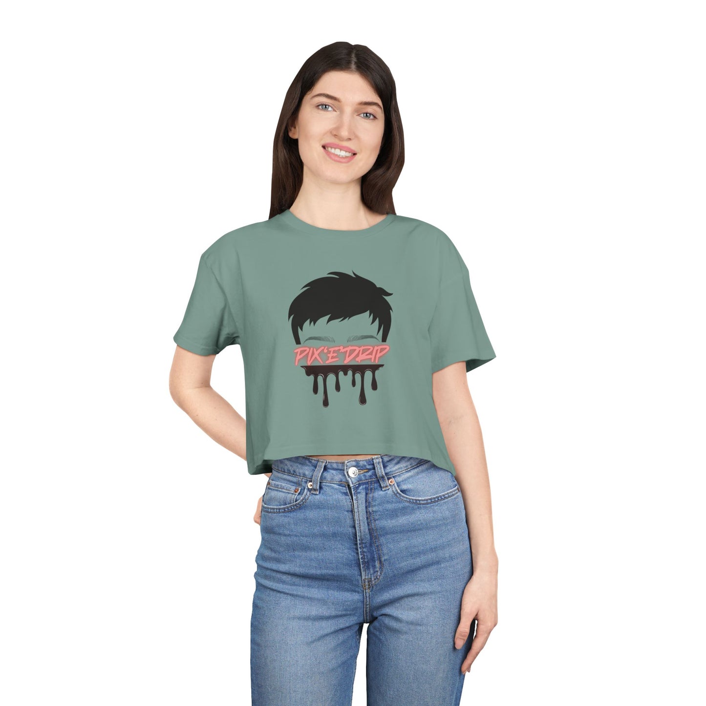 Pix ‘E’ Drip Unisex Crop Tee
