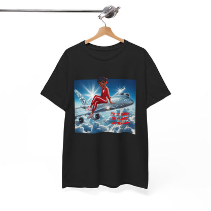Pix’E’ Girls Do Flights Not Feelings Unisex Heavy Cotton Tee