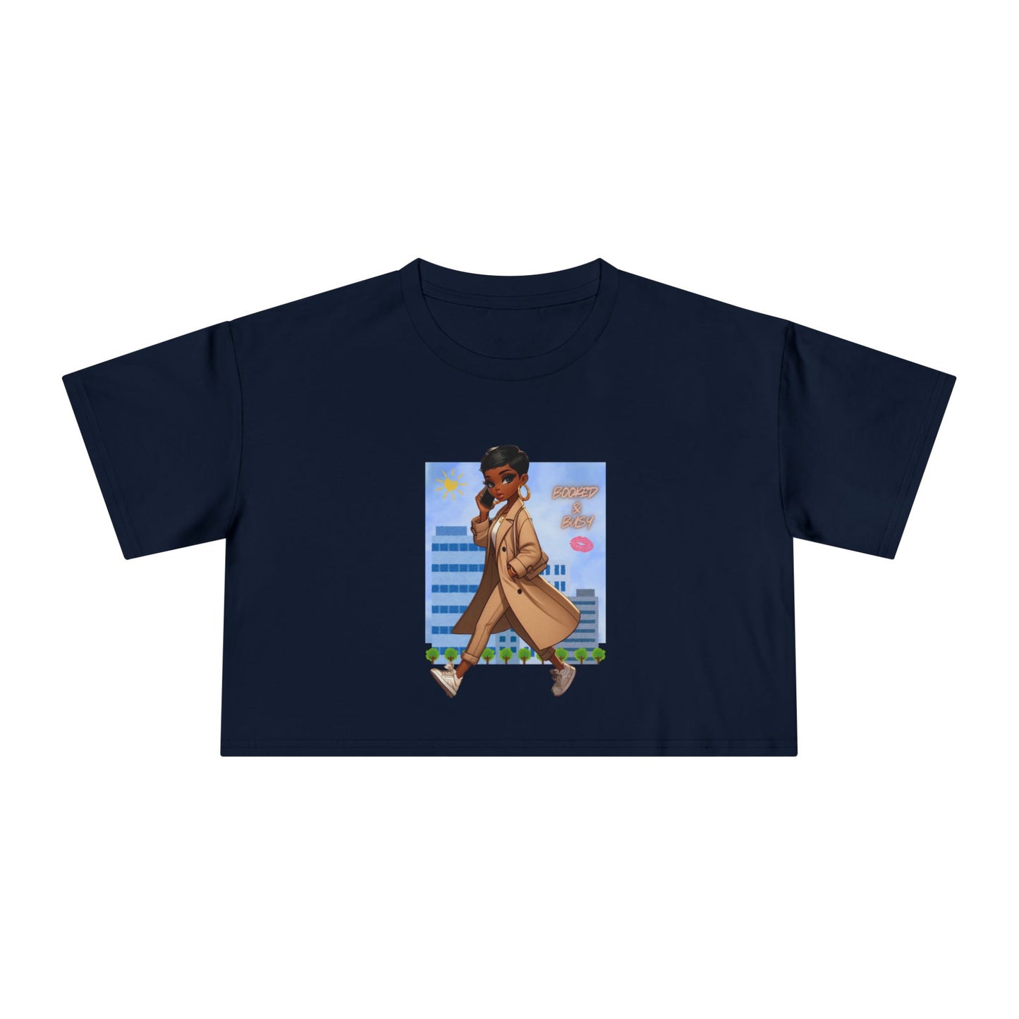 Booked & Busy Unisex Crop Tee