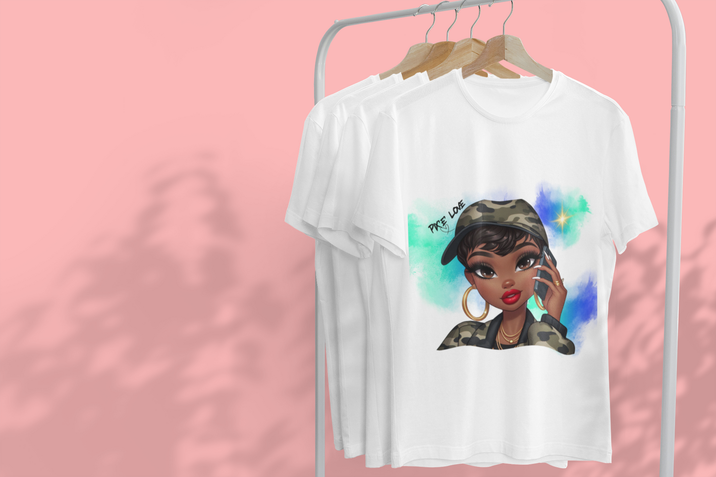 CAMO PIX 'E' TEE